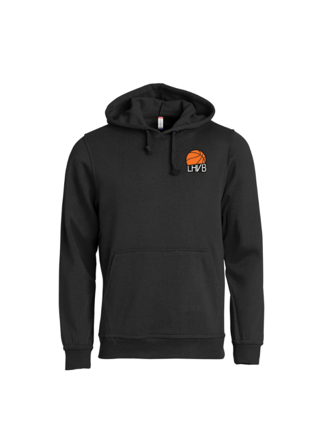 Sweat capuche enfant noir Clique Basic