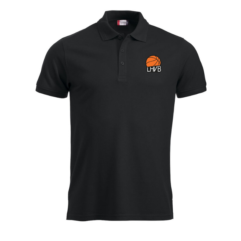 Polo adulte noir Clique Manhattan