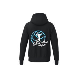 Veste capuche enfant noir Erima TS Hoody