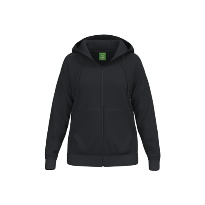 Veste capuche femme noir Erima TS Hoody