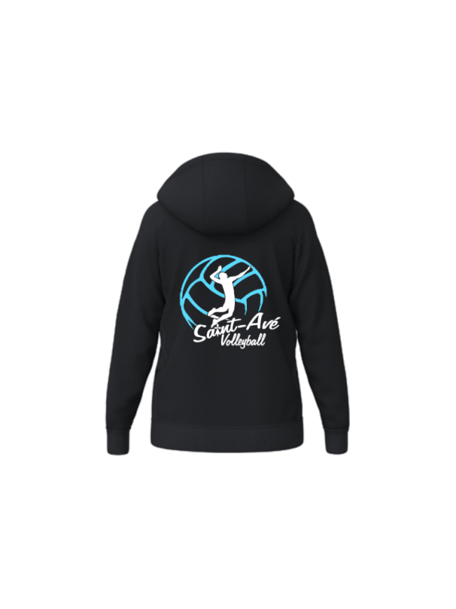 Veste capuche femme noir Erima TS Hoody