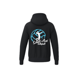 Sweat capuche adulte noir Erima TS Hoody