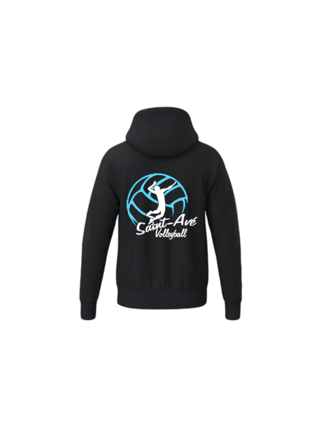 Sweat capuche adulte noir Erima TS Hoody