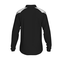 Sweat 1/2 zip enfant noir Kappa Lovato
