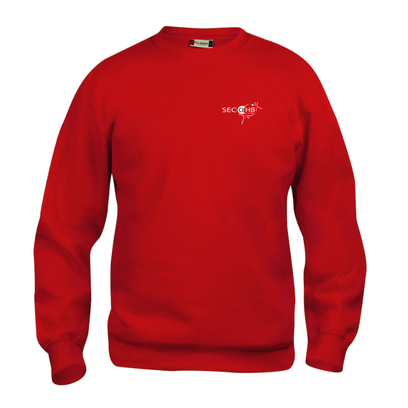 Sweat enfant rouge Clique Basic