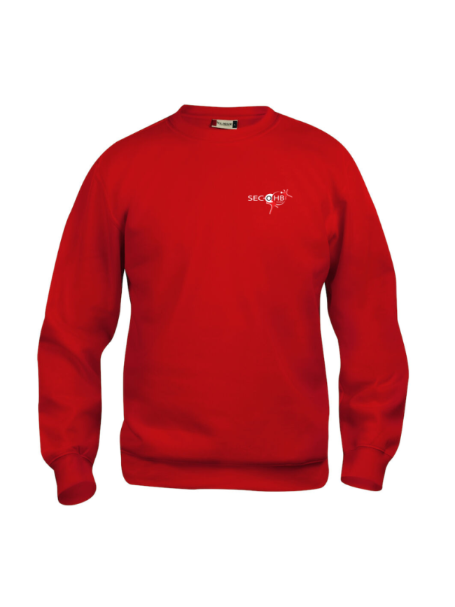 Sweat enfant rouge Clique Basic