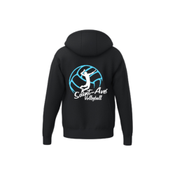 Veste capuche enfant noir Erima TS Hoody