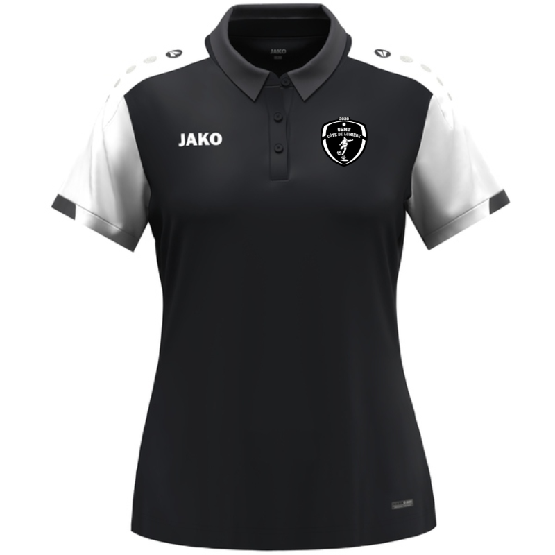 Polo femme noir Jako Dynamic