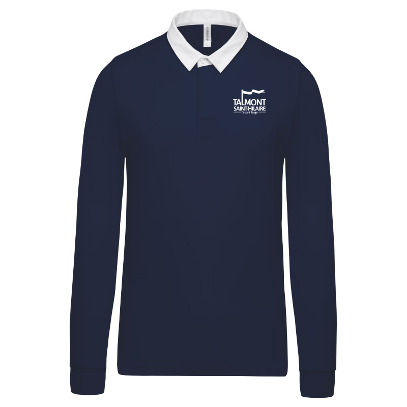Polo rugby adulte marine Kariban