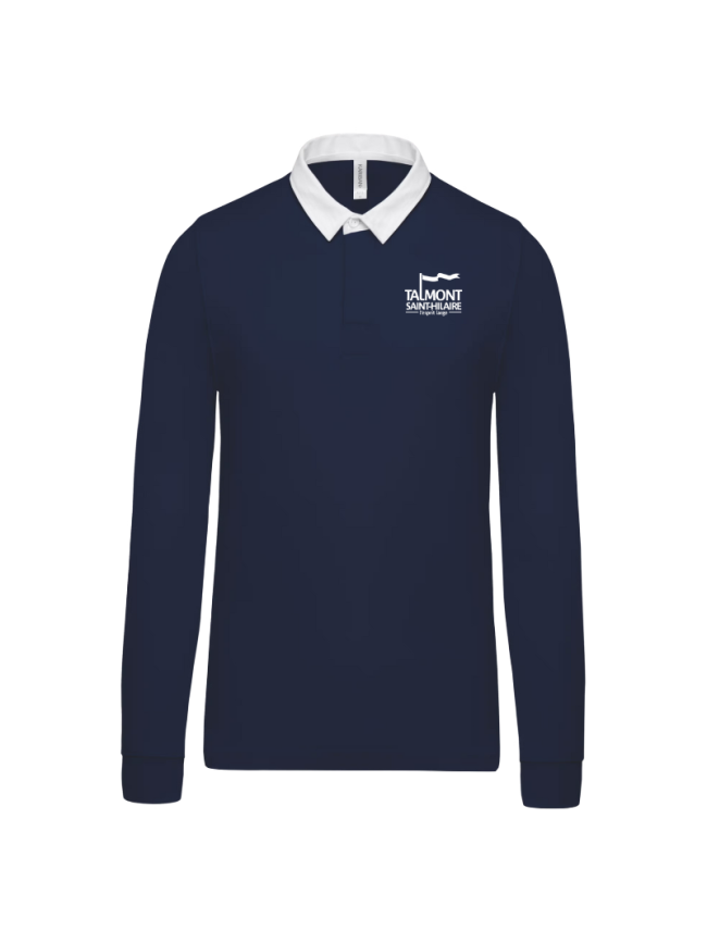 Polo rugby adulte marine Kariban