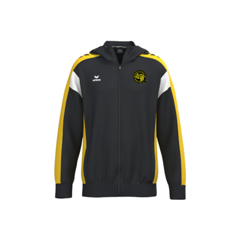 Veste capuche adulte noir/jaune Erima Celebrate 125