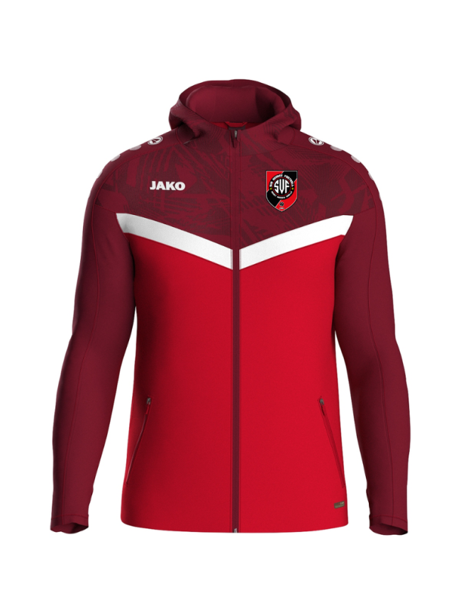 Veste capuche adulte rouge Jako Iconic
