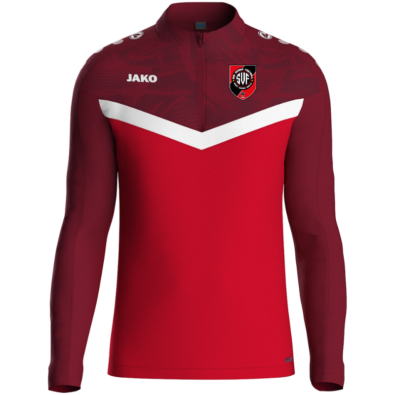 Sweat ½ zip adulte rouge Jako Iconic