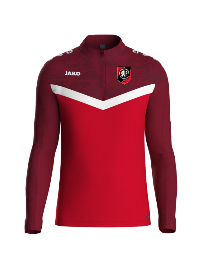Sweat ½ zip adulte rouge Jako Iconic
