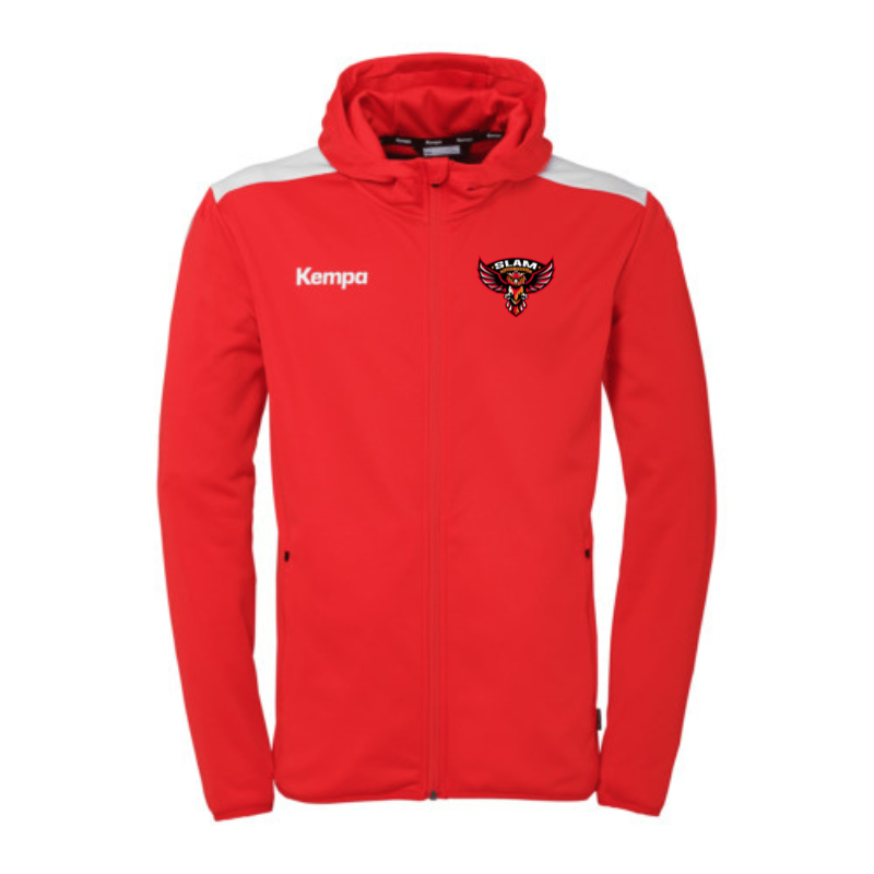 Veste capuche adulte rouge Emotion 27