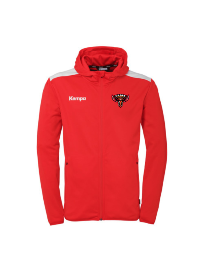 Veste capuche adulte rouge Emotion 27