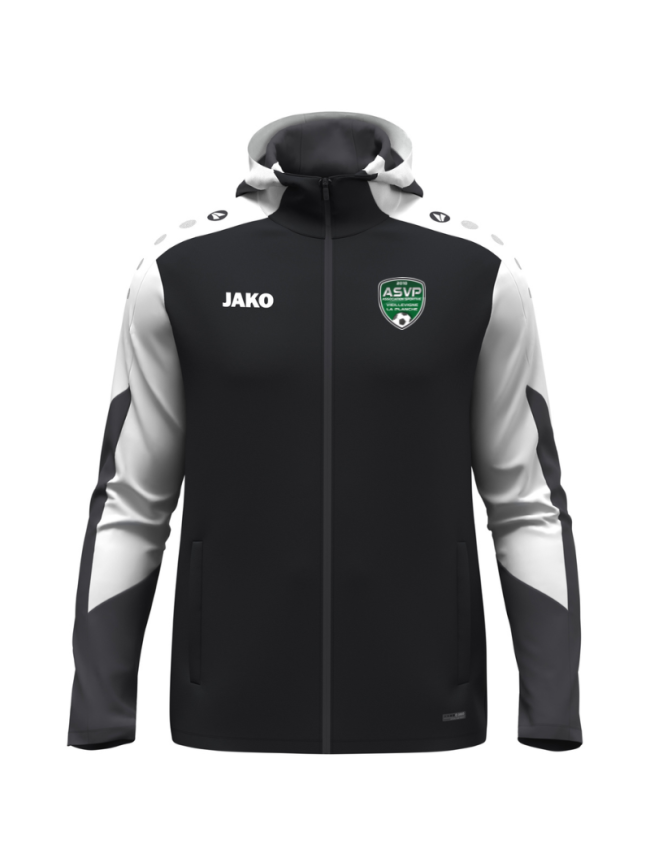 Veste à capuche adulte noir Jako Dynamic