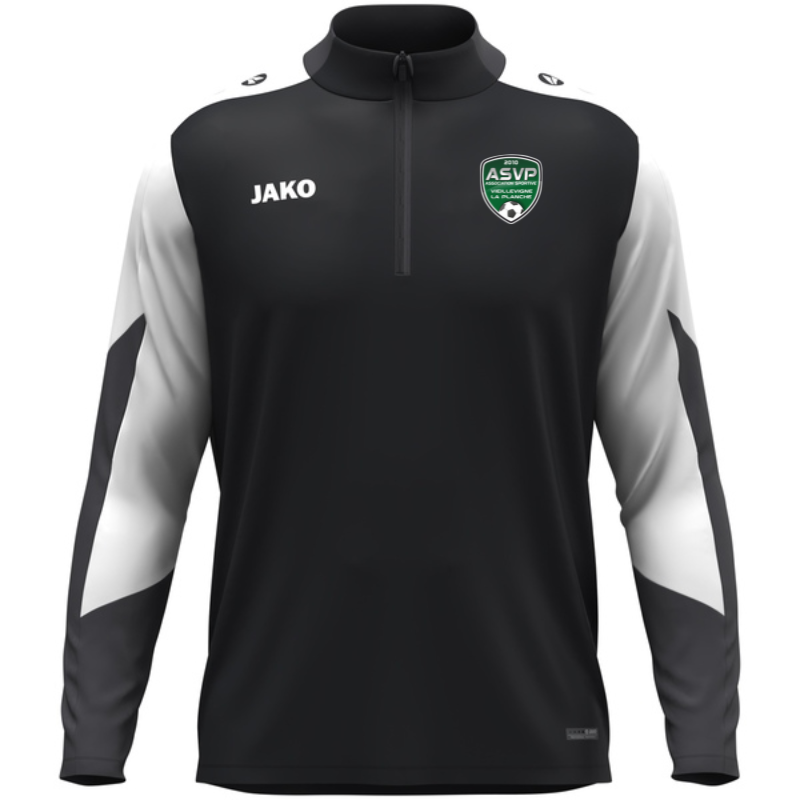Sweat 1/2 zip adulte noir Jako Dynamic