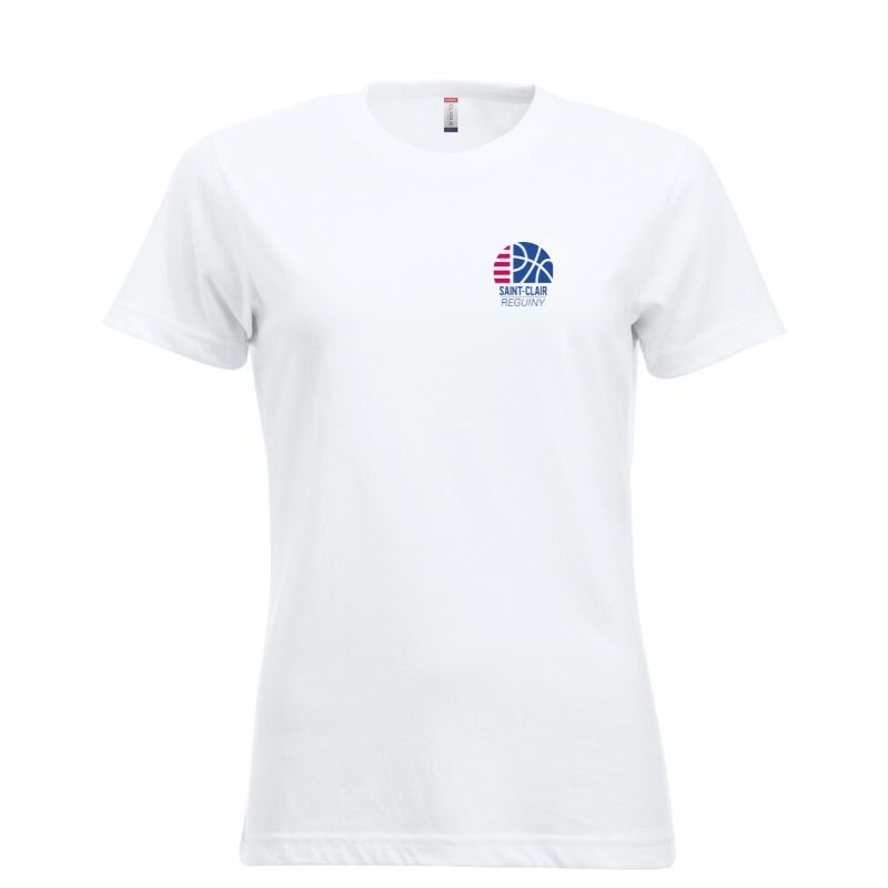 T-Shirt femme blanc Clique New Classic-T