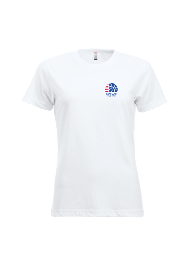 T-Shirt femme blanc Clique New Classic-T