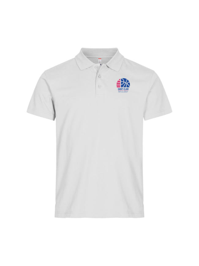 Polo homme blanc Clique Basic
