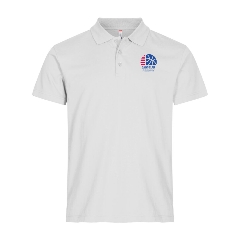 Polo enfant blanc Clique Basic