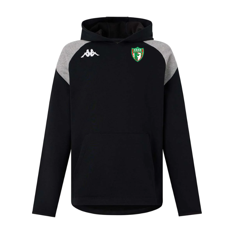 Sweat capuche enfant noir Kappa Lianto