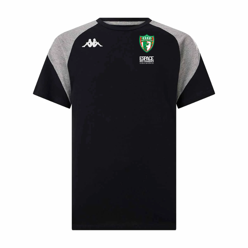 T-Shirt enfant noir Kappa Laccio