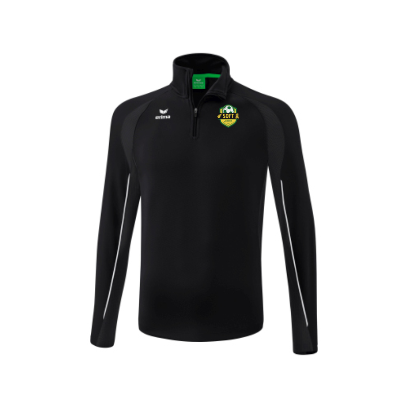 Sweat 1/4 zip noir adulte Erima Liga Star