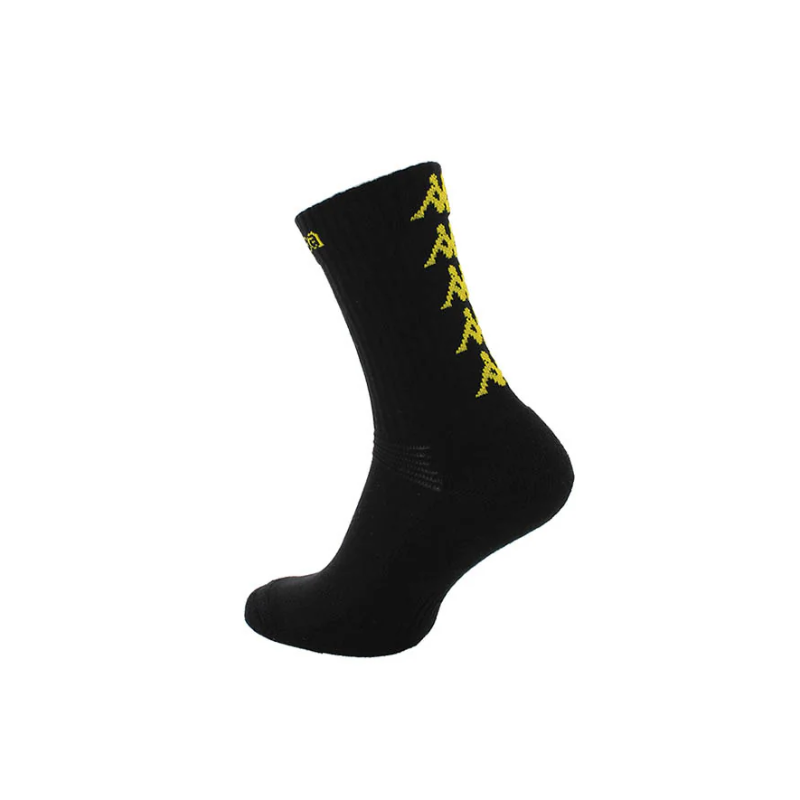 Chaussettes noir jaune Kappa Eleno