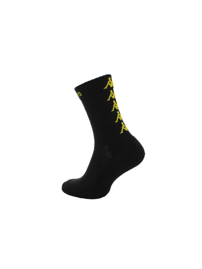 Chaussettes noir jaune Kappa Eleno