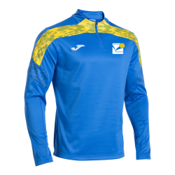 Sweat 1/2 zip bleu/jaune Joma Championship VIII