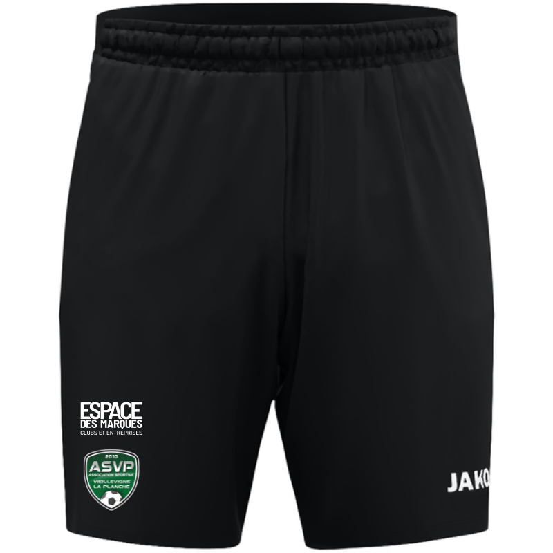 Short d'entraînement adulte noir Jako Dynamic