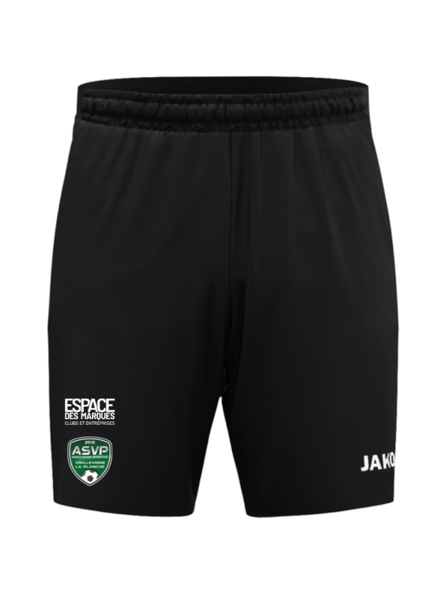 Short d'entraînement adulte noir Jako Dynamic