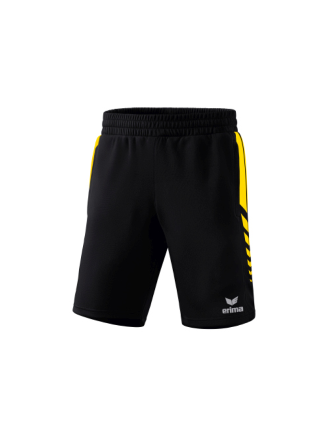 Short adulte noir/jaune Erima Six Wings