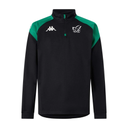 Sweat 1/4 zip adulte vert Kappa Lovato