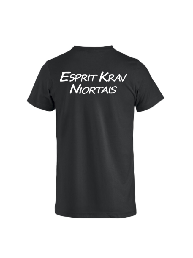 T-Shirt adulte noir Clique Basic