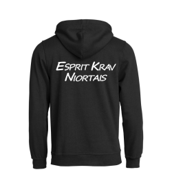 Sweat capuche adulte noir Clique Basic