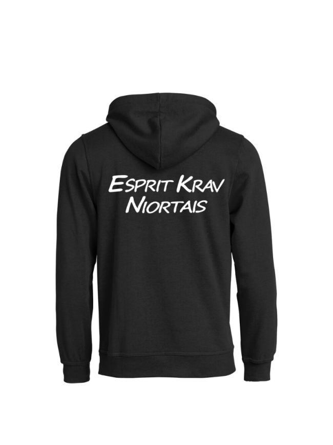 Sweat capuche adulte noir Clique Basic