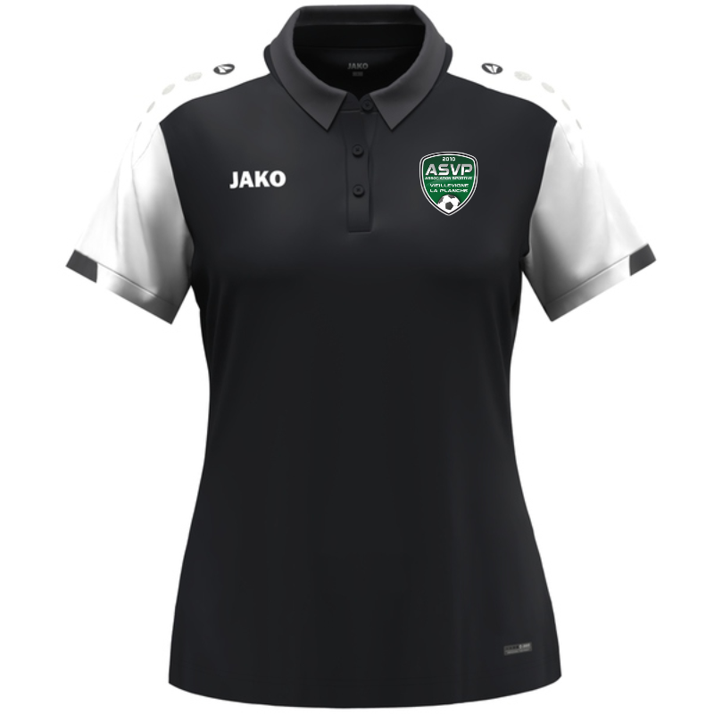 Polo femme noir Jako Dynamic