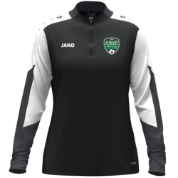 Sweat 1/2 zip femme noir Jako Dynamic