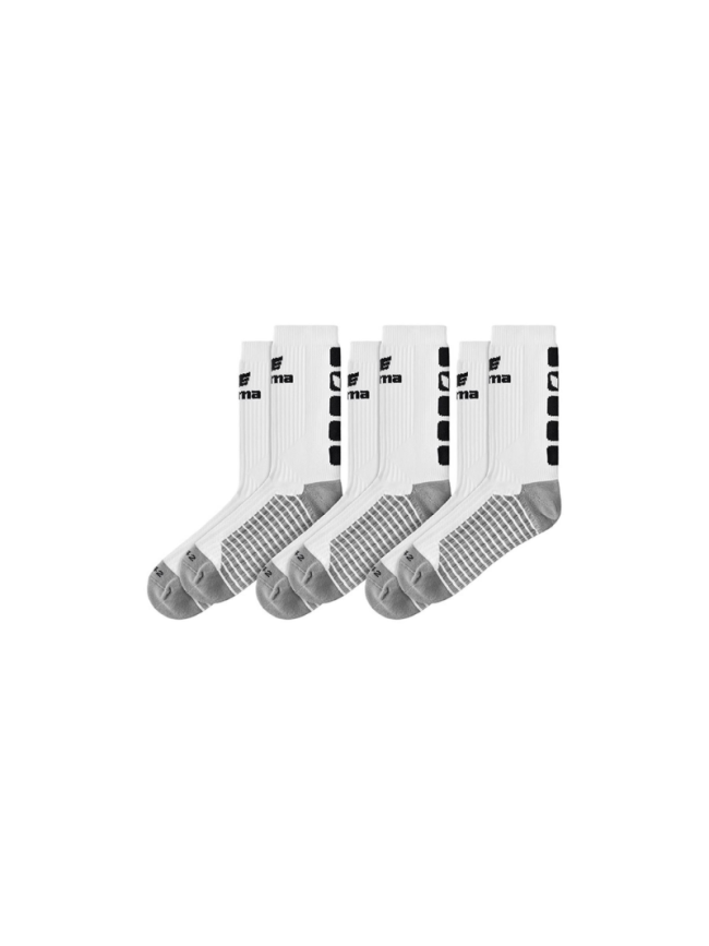 Lot de 3 paires de chaussettes blanc Erima Classic 5-C Lot de 3 paires de chaussettes blanc Erima Classic 5-C