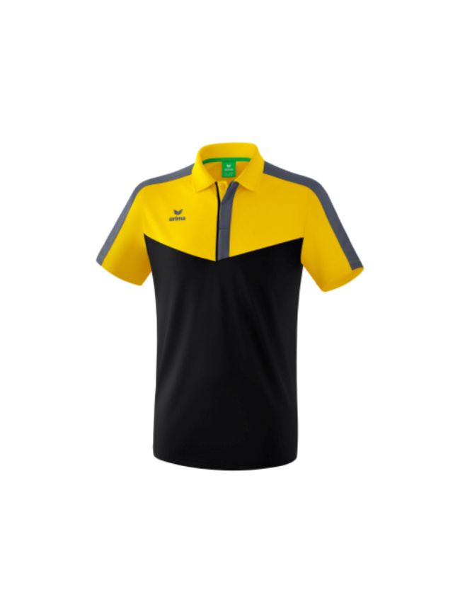 Polo adulte noir/jaune Erima Squad