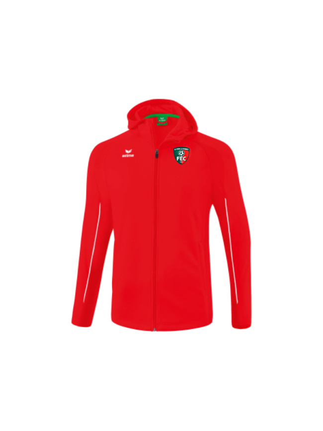Veste capuche adulte rouge Erima Liga Star