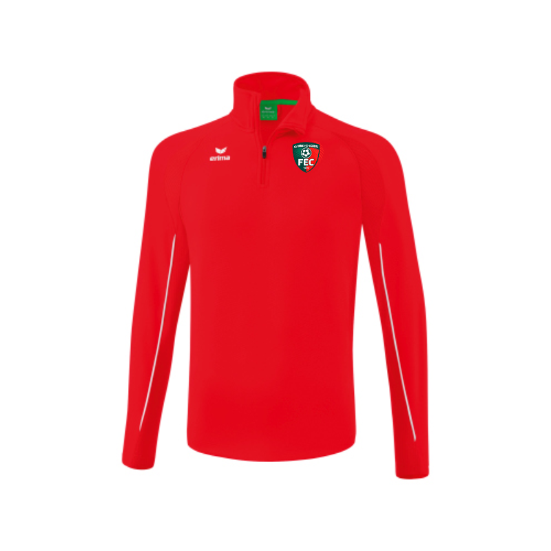 Sweat 1/4 zip enfant rouge Erima Liga Star