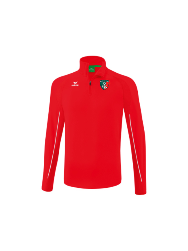 Sweat 1/4 zip enfant rouge Erima Liga Star