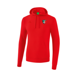 Sweat capuche adulte rouge Erima
