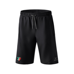 Short de sortie adulte noir Erima Sweat Essential