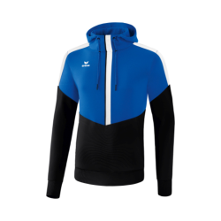 Sweat capuche adulte bleu/noir Erima Squad