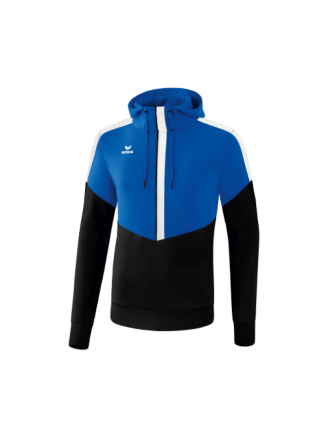 Sweat capuche adulte bleu/noir Erima Squad